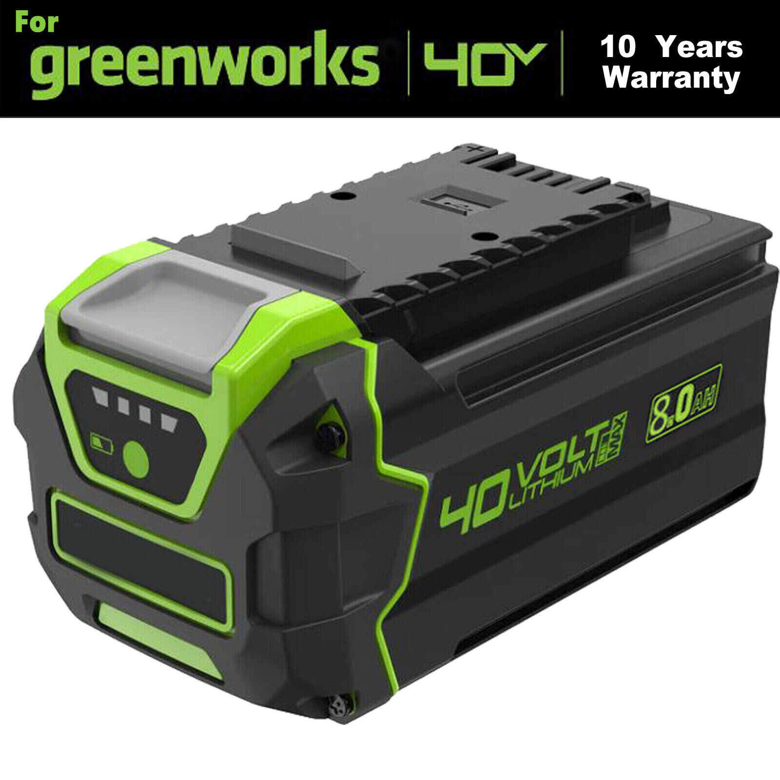 40V 8.0Ah Lithium Battery For Greenworks G-MAX 40 Volt 29472 29462 29252 20202