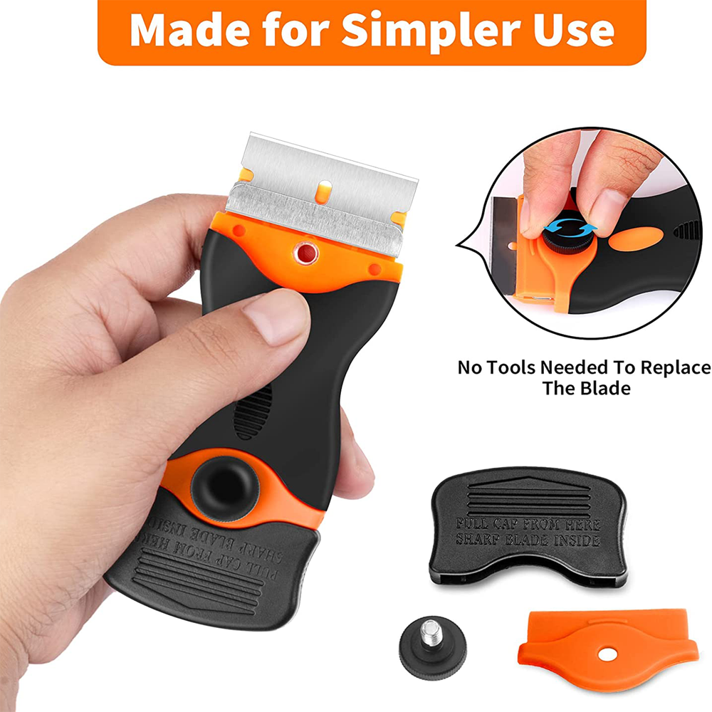 Mini Razor Blade Scraper Removal Sticker Glue Plastic Double Edged Hand Tools