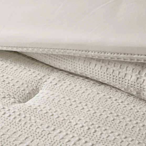 Evergrace 3-Piece Microfiber Comforter Set. Queen Size. Ivory