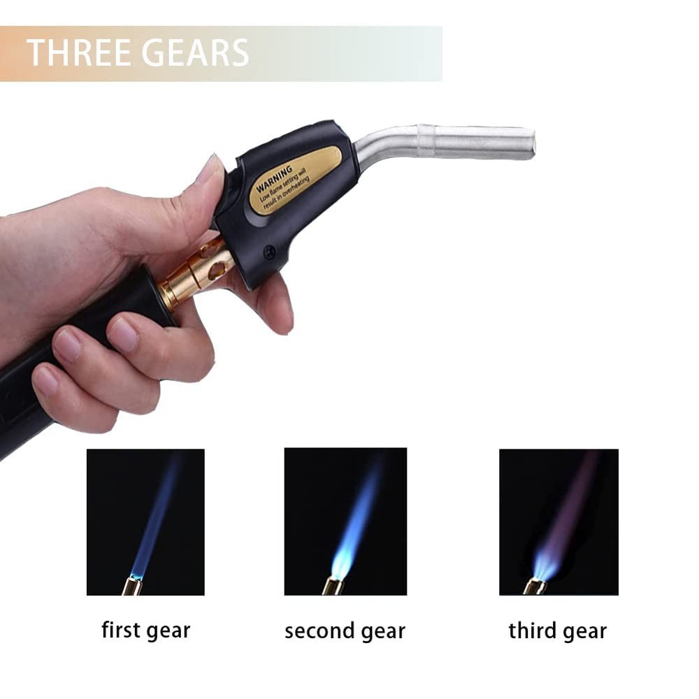 Self-Lgnition Propane Soldering Torch, High Intensity Torch Head, Adjustable ...