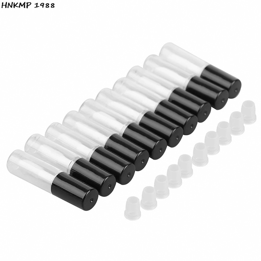10pcs DIY Lip Balm Tube Container With Cap Plastic Lipgloss Empty Sample