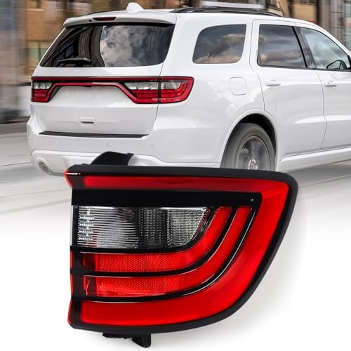 RH Outer Tail Lights Compatible with Dodge Durango 2014-2020 Rear Tail Red