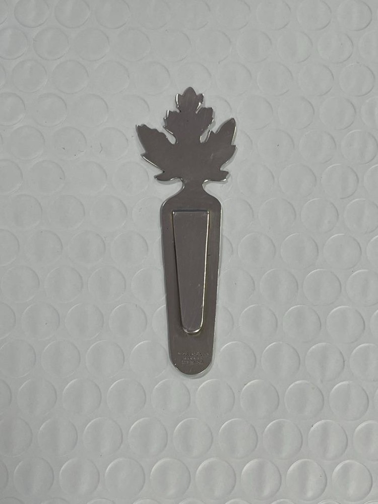 TIFFANY & CO. STERLING SILVER MAPLE LEAF BOOKMARK- USED.
