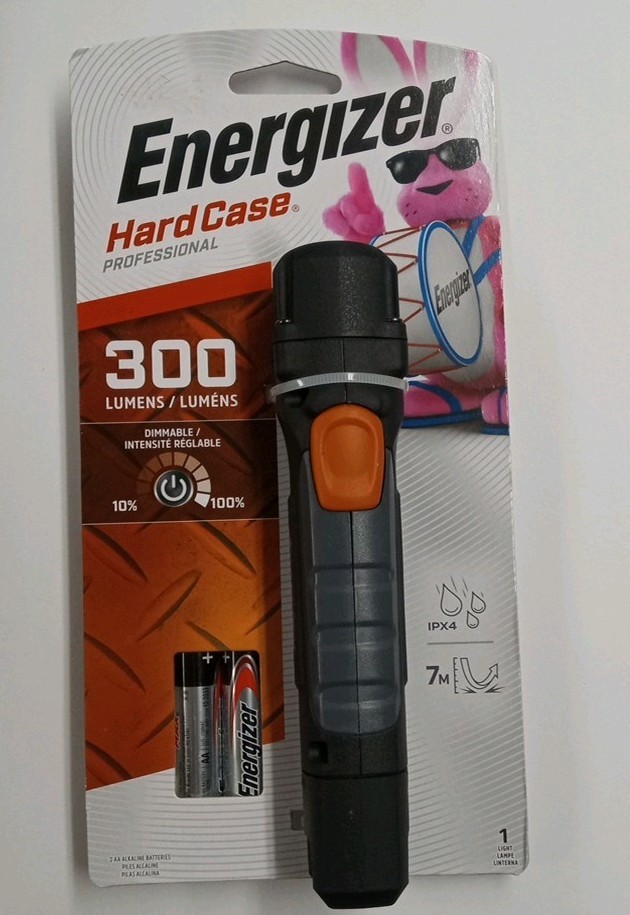 Energizer Hard Case Professional 300 Lumen LED Flashlight
