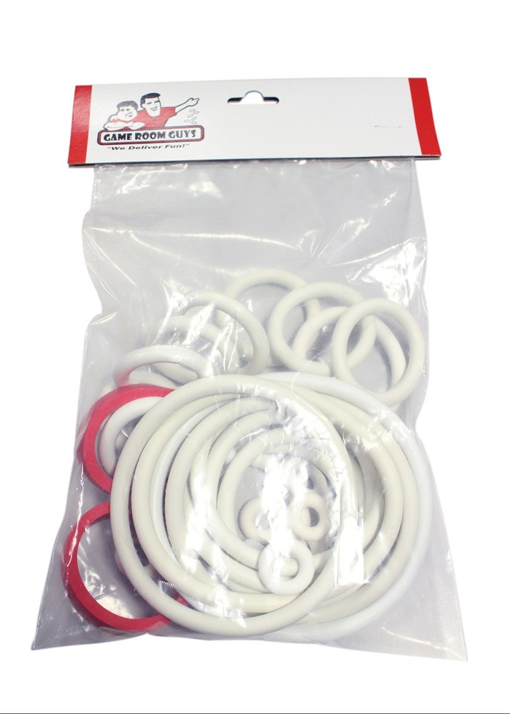 Williams Algar Pinball Machine Replacement Repair Rubber Ring Kit White
