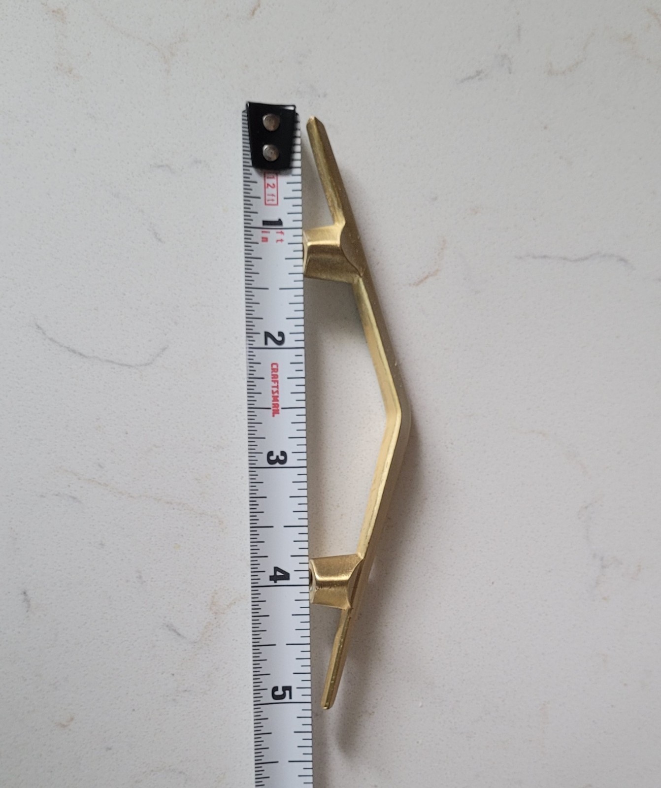 Vintage Mid Century Modern Arched Satin Gold Drawer Pulls...New Old Stock!