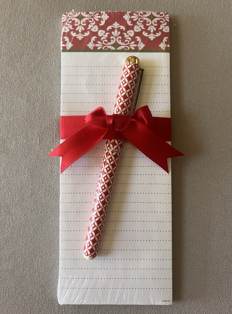 Decorative Memo Pad & Pen Set By Hallmark, (Includes 50 Sheets), New In Package!