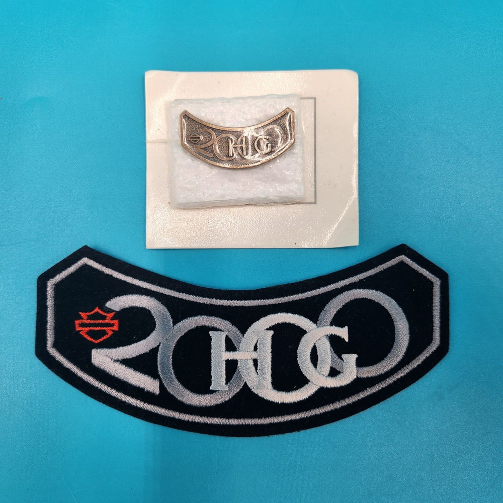 2000 HOG Harley Davidson Owners Group Motorcycle Patch and Pin
