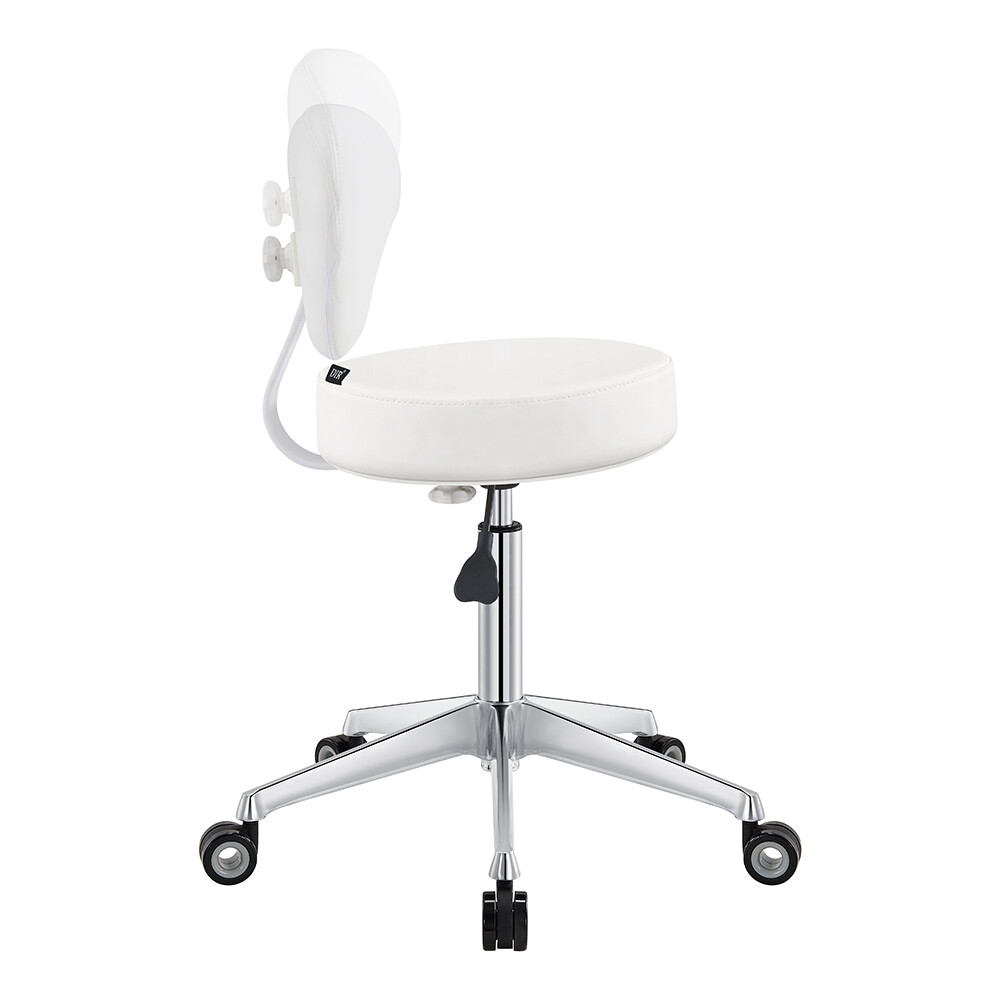 Roller Stool Medical Office All Purpose Adjustable Stool with Easy Glide Wheels