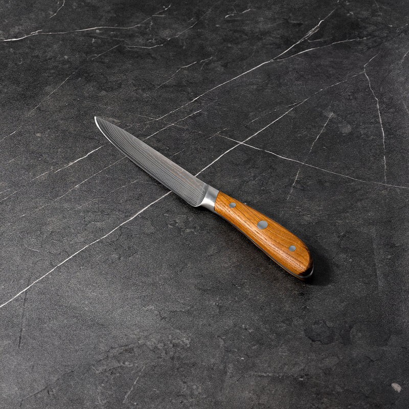 5" Damascus Utility Knife
