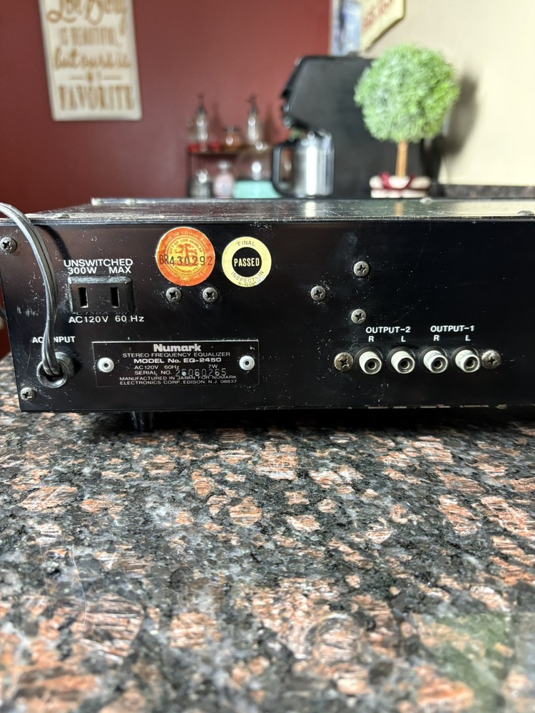 NUMARK EQ 2450 10 BAND STEREO FREQUENCY EQUALIZER,