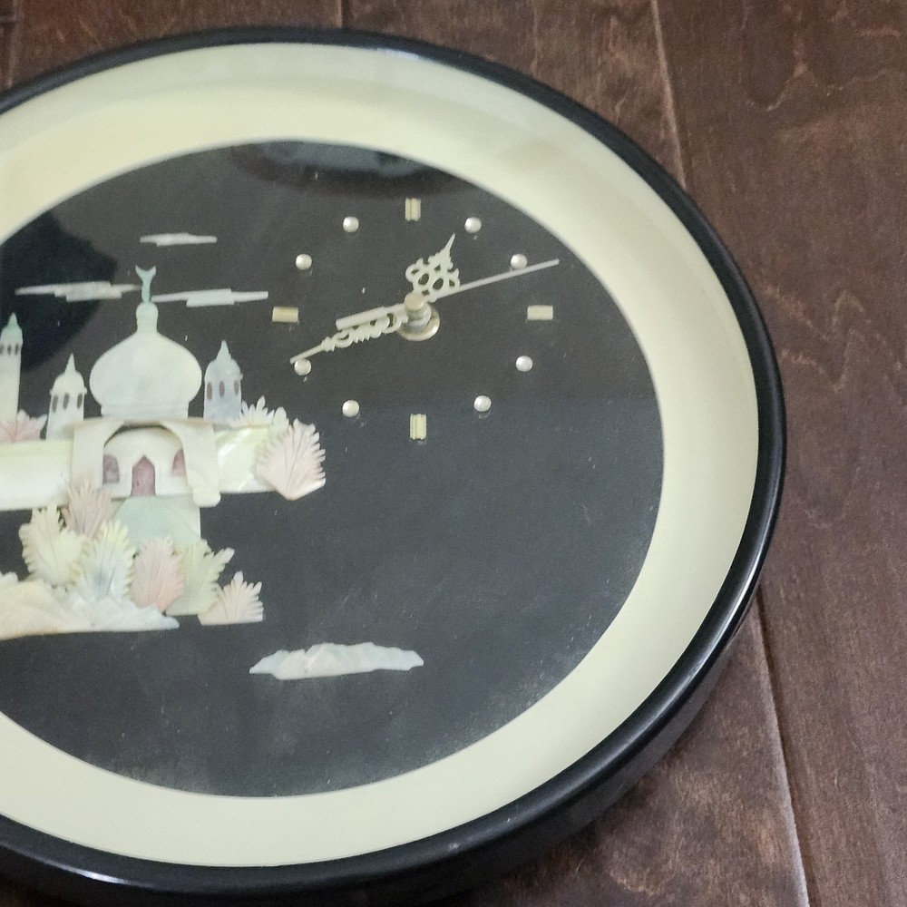 Vintage Mosque Wall Clock - WORKING (NO BACK COVER)