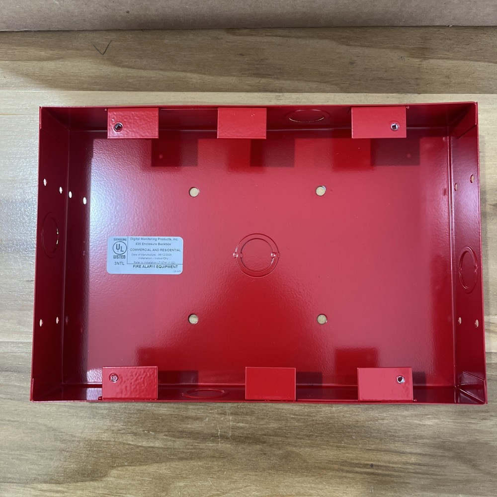 DMP Red Surface Mount BackBox 630F Keypad Mounting Box Conduit Box 635-R