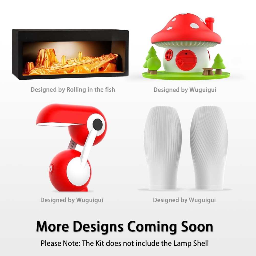 3D Printer LED Lamp Kit 001 3 Colors Adjustable, Compatible with Bambu lab H2...