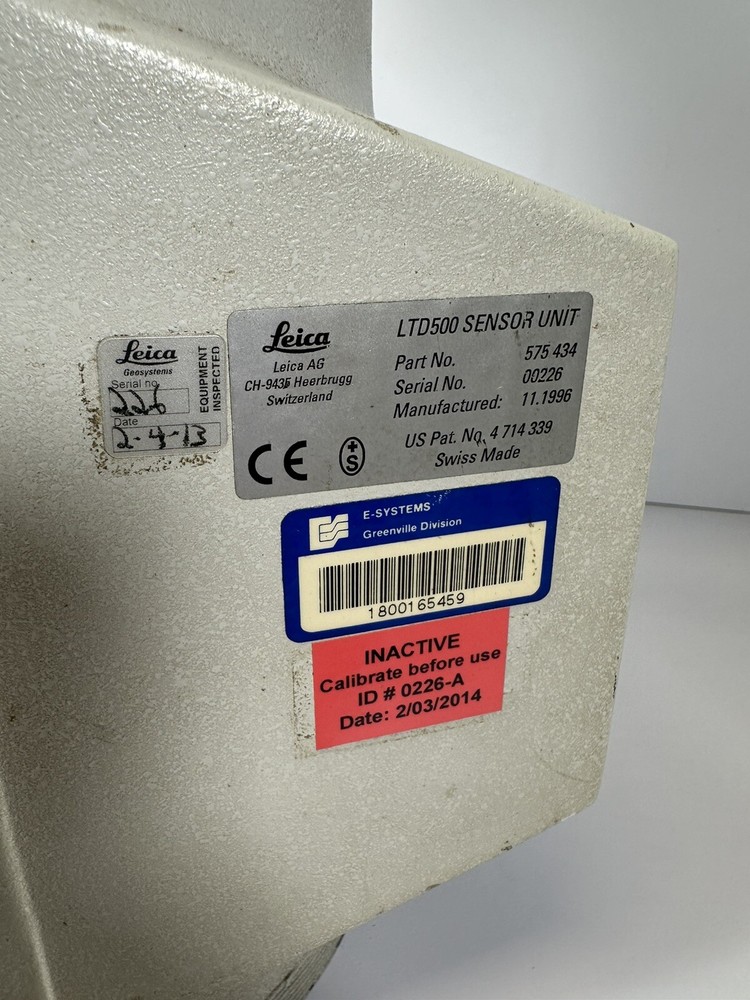 LEICA LTD 500 Laser Tracker Coordinate Measurement Machine Sensor Unit Complete