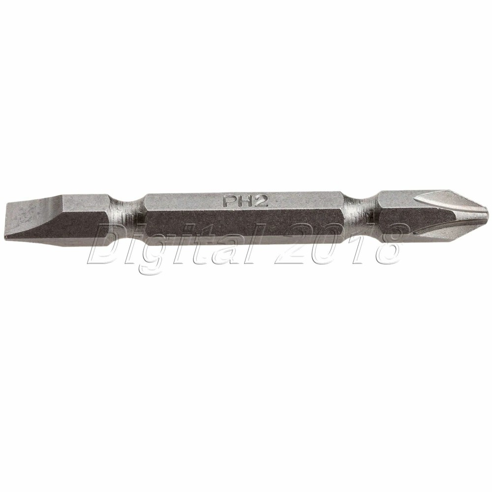 65mm Double Ended Screwdriver Power Bits Tool PH2 Screw Driver Magnetic 10pcs