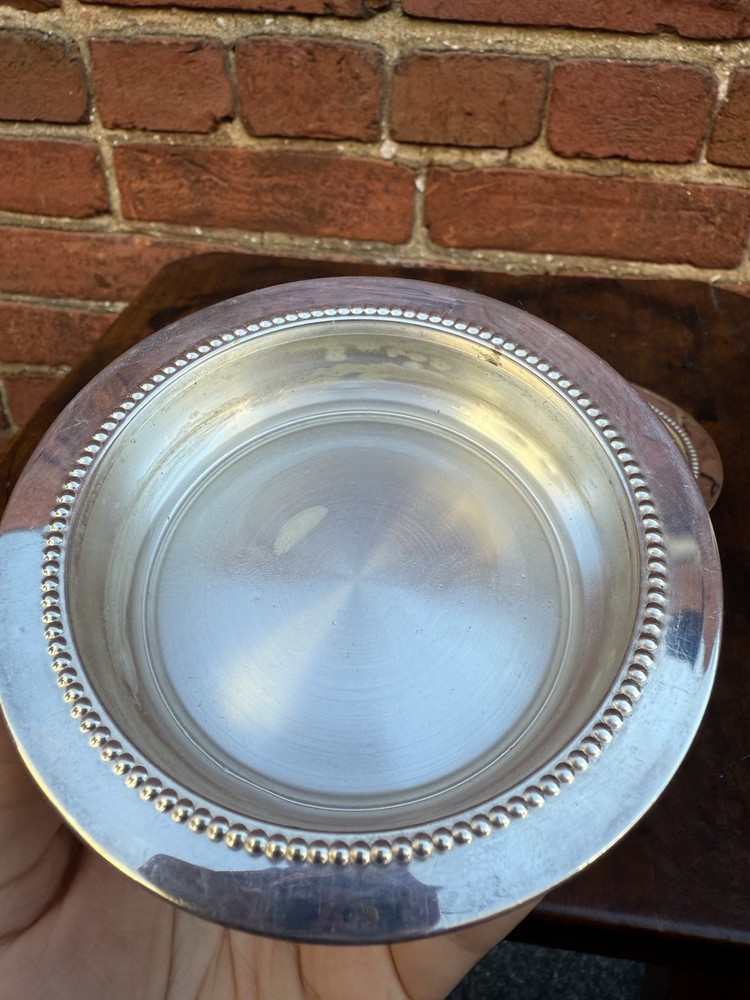 W & S Blackington Silver Plate Candle Holders or Coasters Set of 2 4 Inch