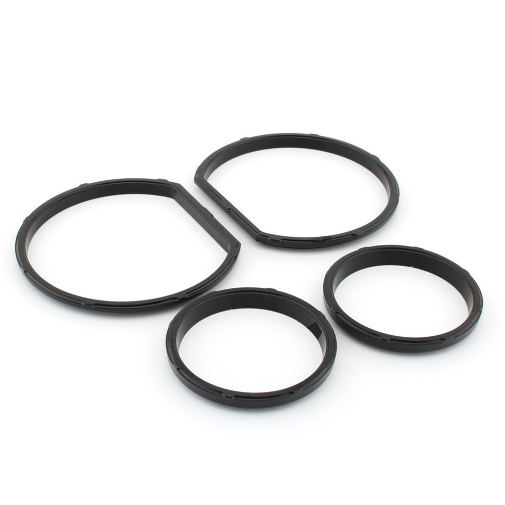 4x Black Instrument Panel Bezel For Harley Electra Glide Tri Glide 2014+