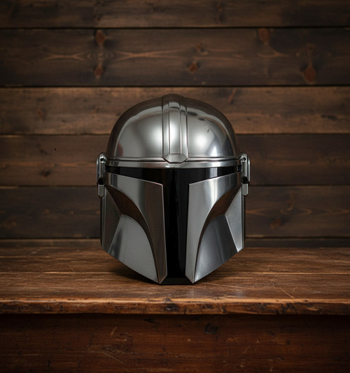 Mandalorian Helmet Armor with Inner Liner & Adjustable Chin Strap
