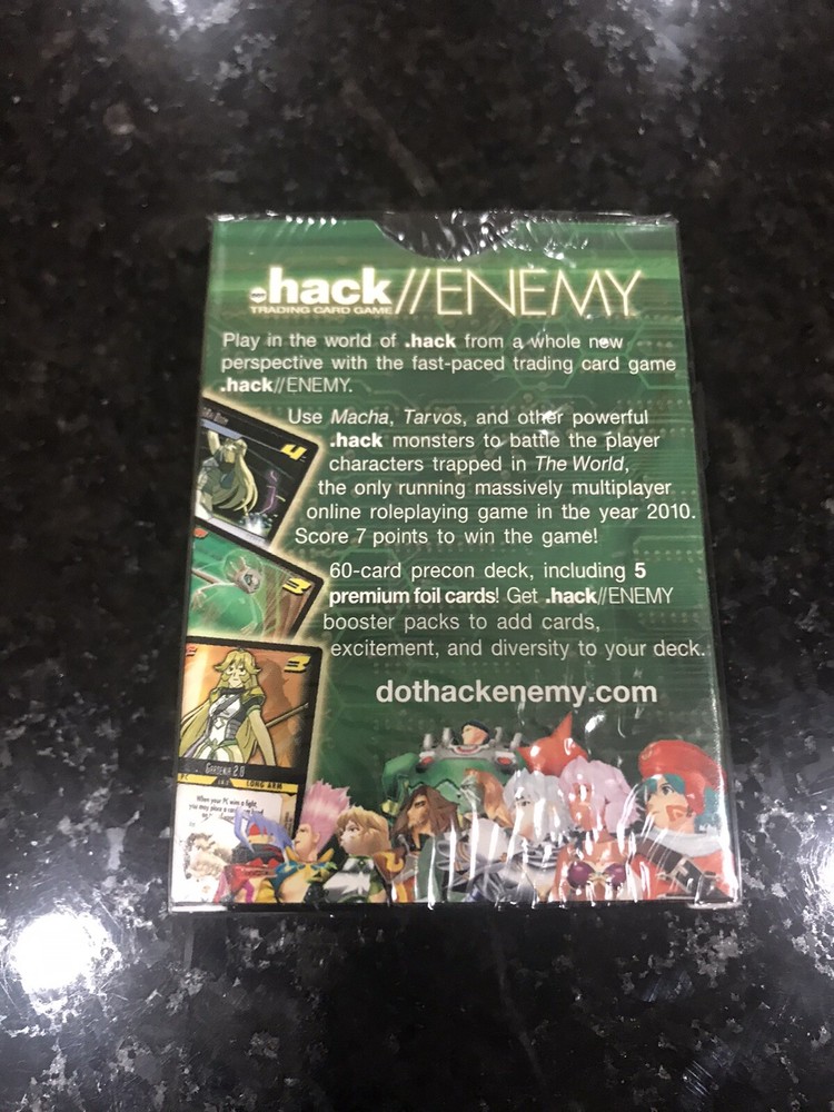 .hack ENEMY TCG CCG Deck Lot - SEALED dot Hack Starter Decks 6