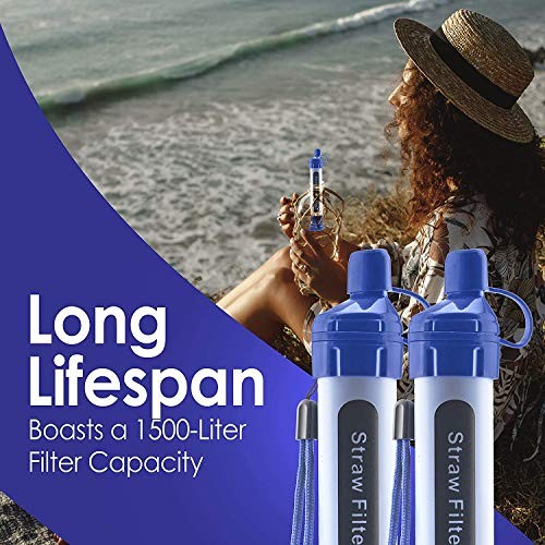 Pack Water Filter Straw - Portable, Compact, Multipurpose Water Purification 4