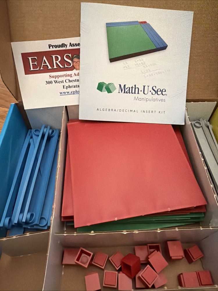Math-U-See Manipulatives Algebra/Decimal Insert Kit