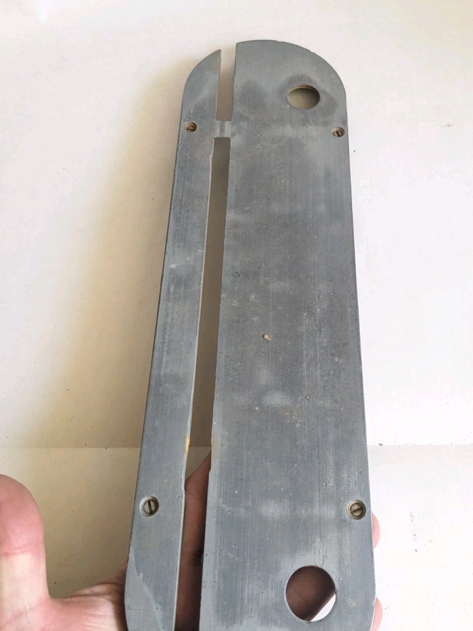 Powermatic 66 Table Saw OEM Throat Plate Insert 14-7/16 X 4" Great Condition