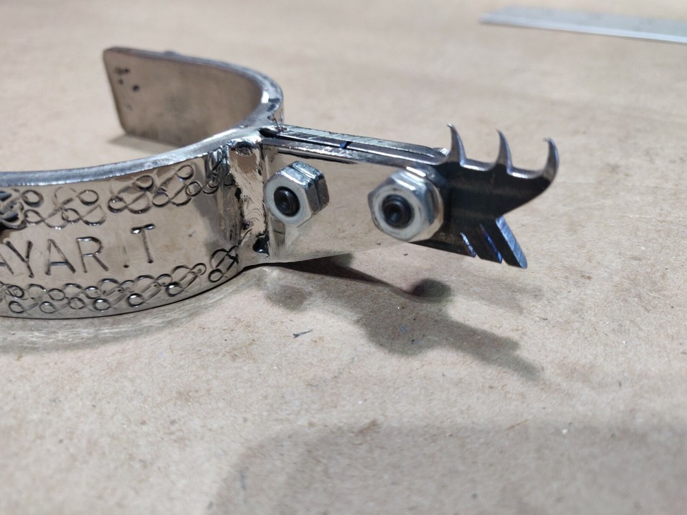 Custom bejeweled Spur w/Replaceable tips - Free Shipping