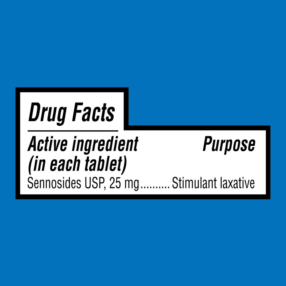 Equate Sennosides 25 mg Laxative Tablets Constipation Relief 24 Count