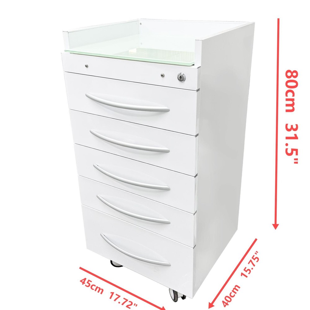 17.7"*15.7" Versatile ABS-Structured Office Side Cabinet Home Side Cabinet wit