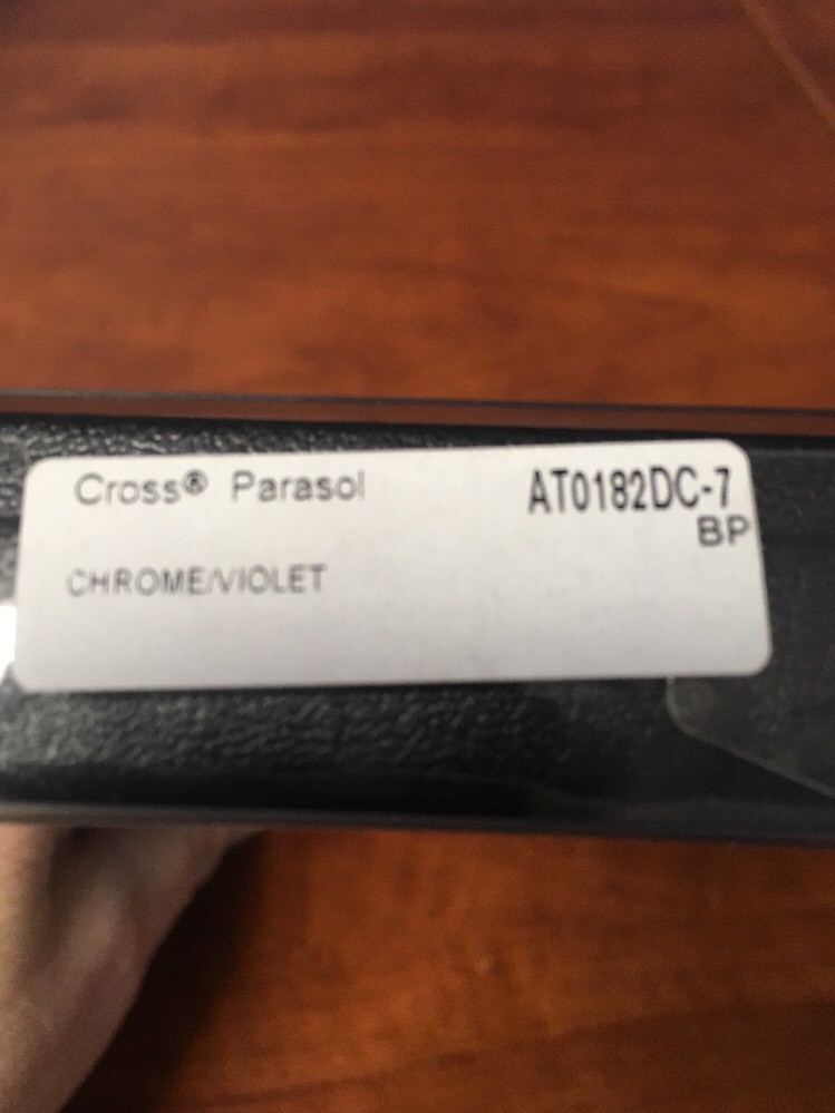 Cross Parasol Chrome and Violet Twist Ballpoint Pen