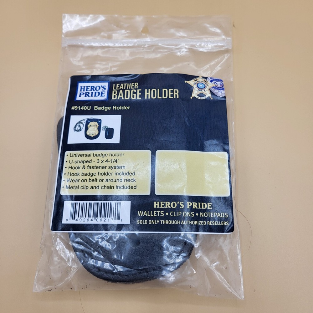 Universal U Shape Badge Holder, U-Shape, 3X4-1/4" 9140U