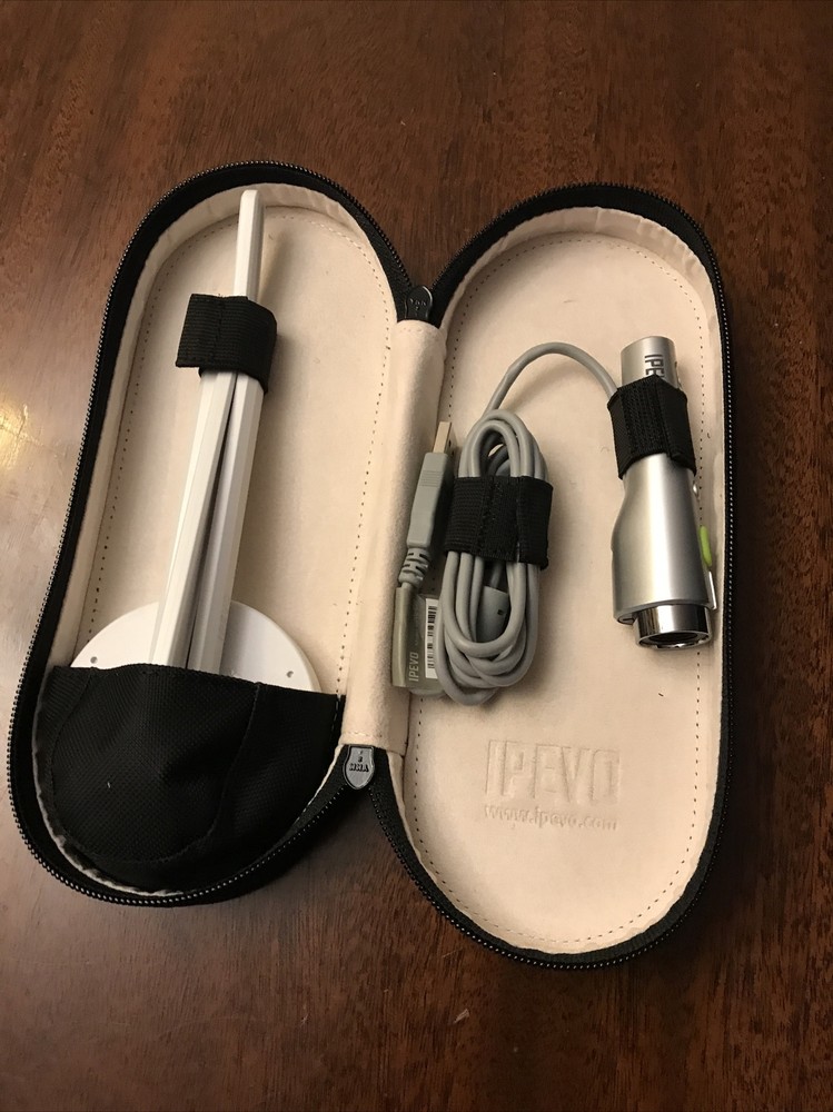 IPEVO CDVU-03IP Point 2 View USB Document Camera w/ Stand - Tested Gray White