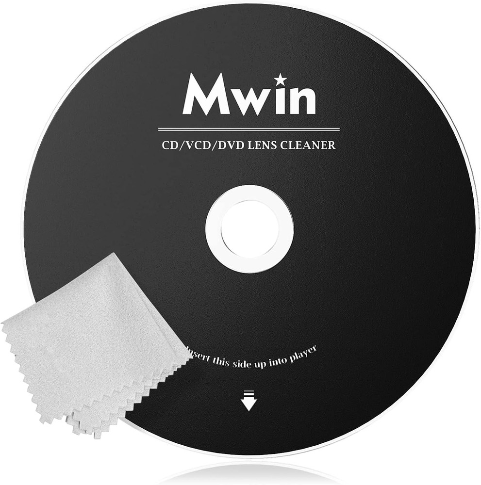 CD Cleaner Disc for CD Player, Safe and Effective Laser Lens Cleaning Disc, CD/V