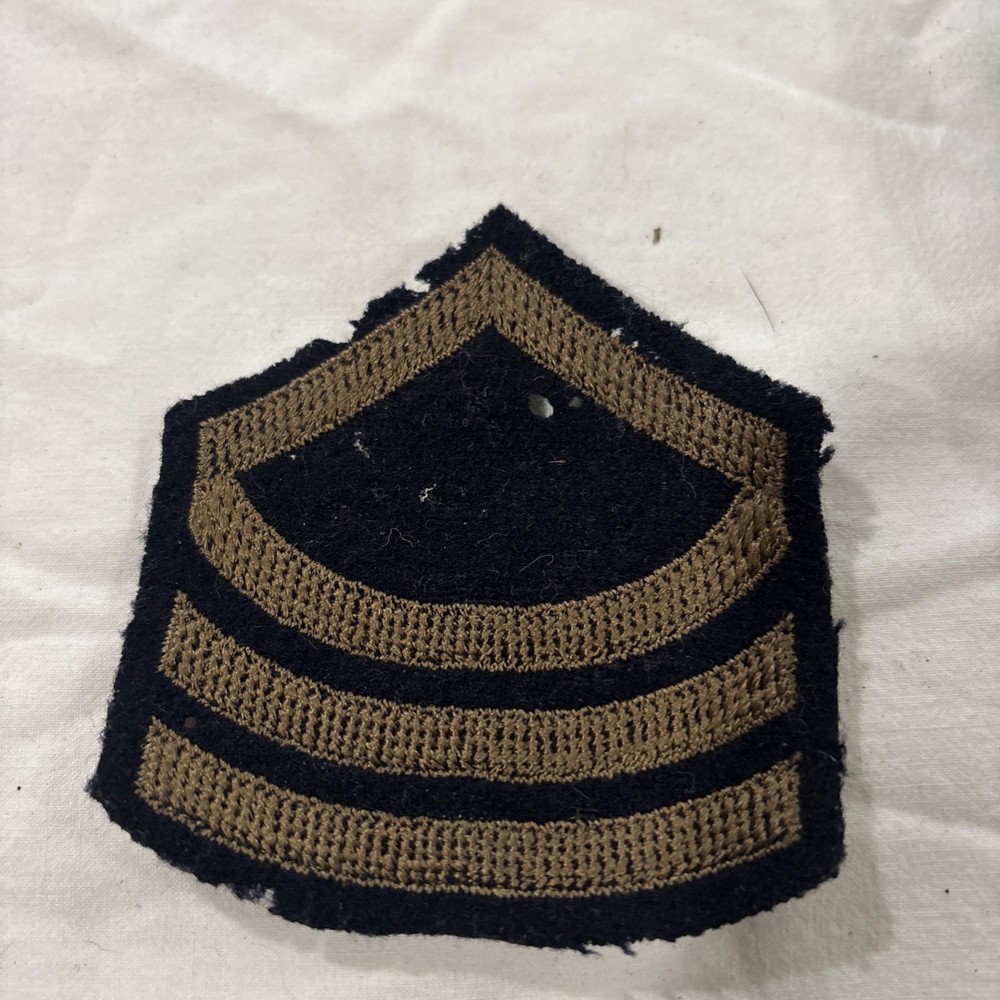 A   Single Pre World War 2 U S Army PFC SPEC. 2nd Class Emb. Wool Chevron Patch