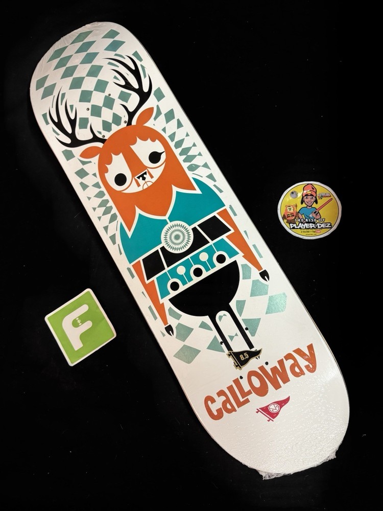 RARE Devine Calloway Don Pendleton Primitive Skateboard Deck In Shrink Pro Foil