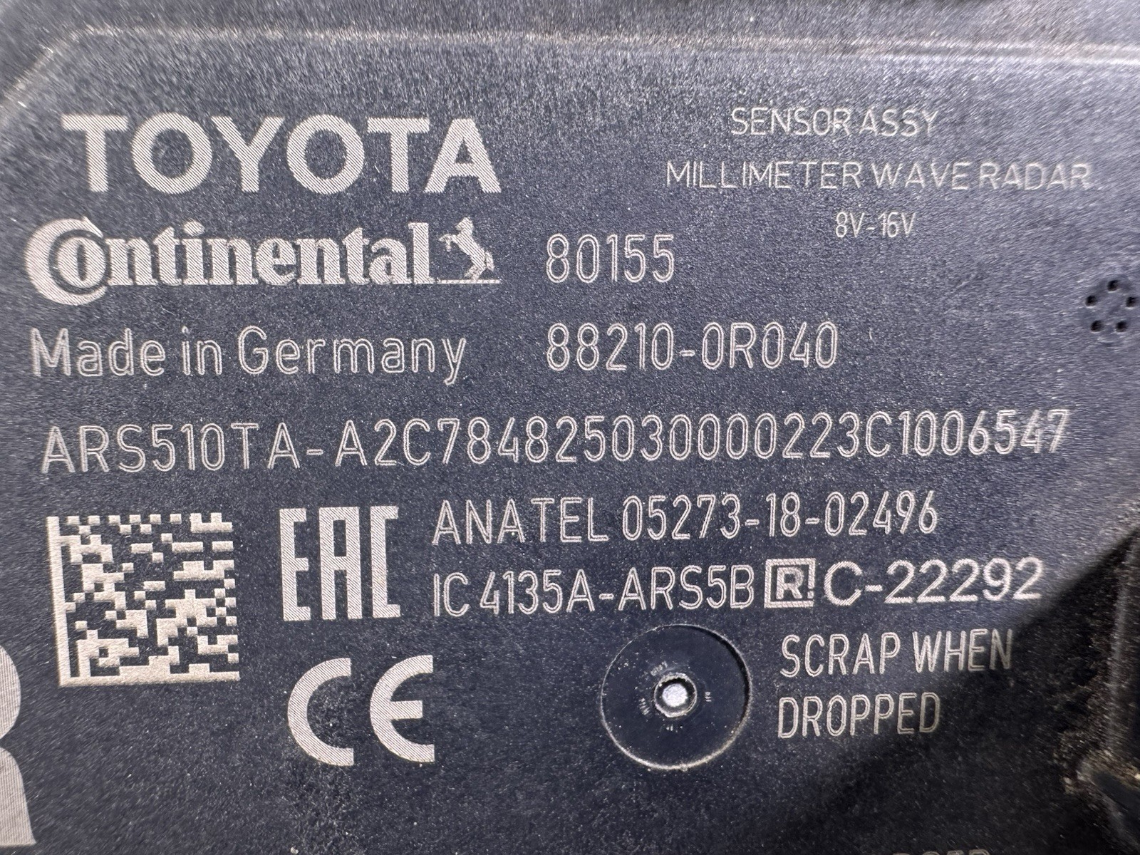 2023 2024 2025 Toyota RAV-4 RAV4 882100R040 Cruise Control Radar Sensor OEM