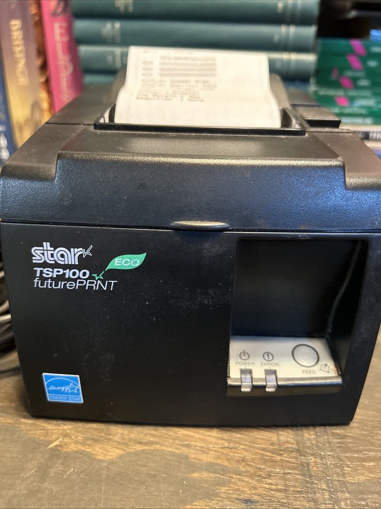 Tested Working Star TSP100II USB Print POS Thermal Printer w/ Cables