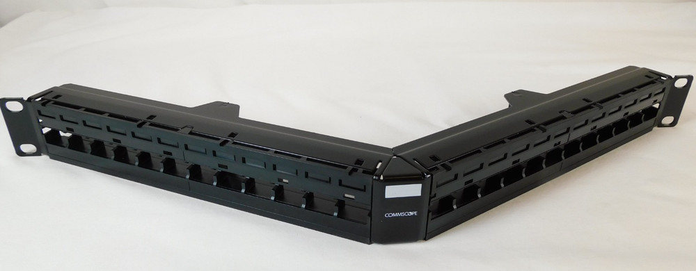 CommScope 760118331 M2400A-1U-PS Angled Copper Modular Patch Panel 1U 24-Port