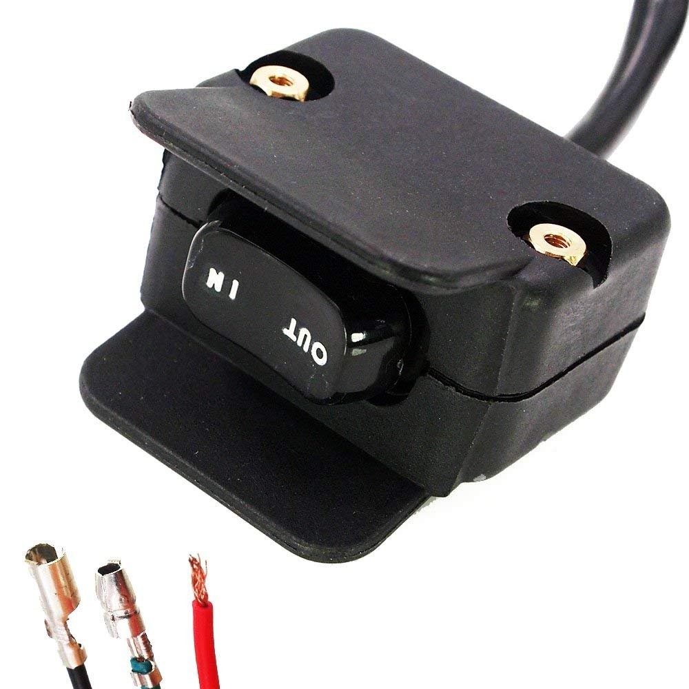 Anxingo ATV Winch Switch Handlebar Control Mini Rocker - All Black