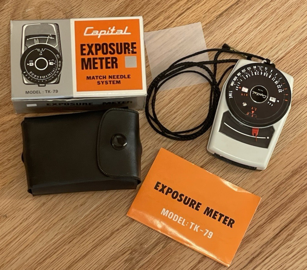 Vintage Capital TK-79 Light Exposure Meter Match Needle System. Working w/Case