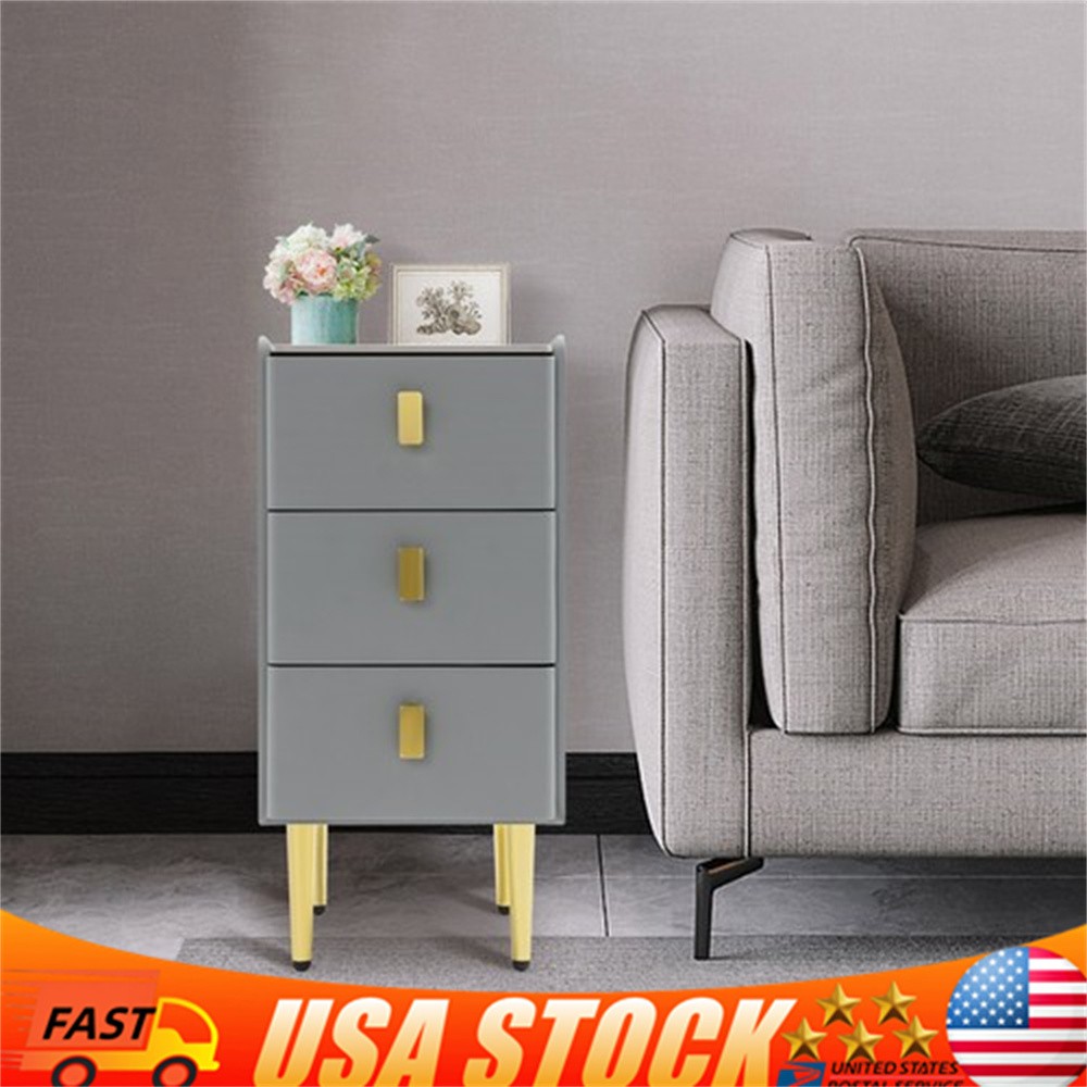 Modern Nightstand Bedside Table Side End Table with Storage Cabinet for Bedroom