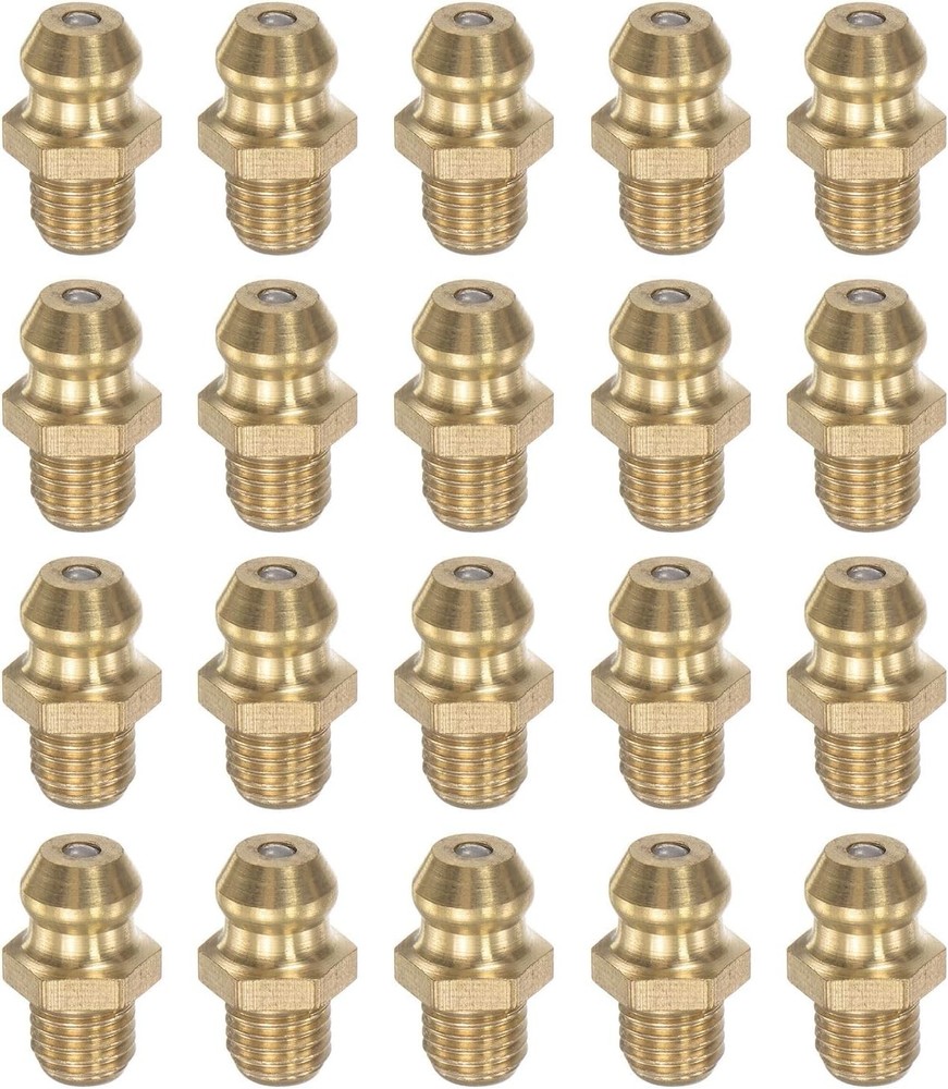 uxcell Brass Straight Grease Fitting M6 x 0.75mm Thread Hydraulic x