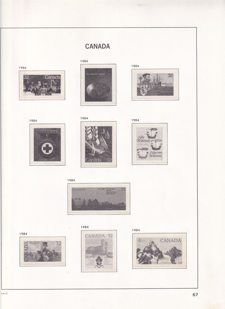 CANADA DAVO II HINGELESS ALBUM & SLIPCASE 1981-1999 111 +7 PAGES (LIST BELOW)