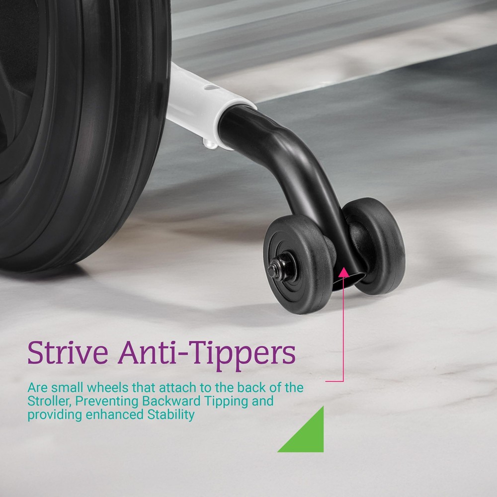 Circle Specialty Anti-Tippers for Strive Adaptive Special Needs Stroller –...