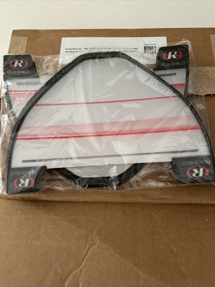 Realshield Youth face shields - racing optics hat/visor safe protect 50 Count