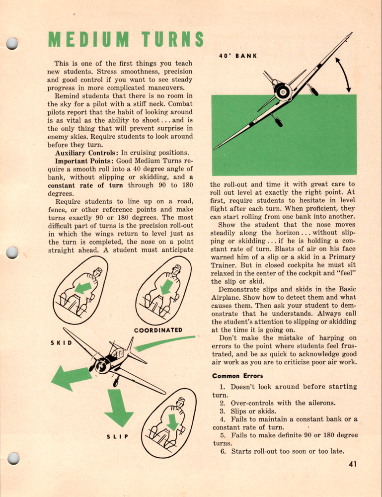 150 Page AAF INSTRUCTORS' MANUAL BASIC FLYING Vultee BT-13 Valiant on Data DVD