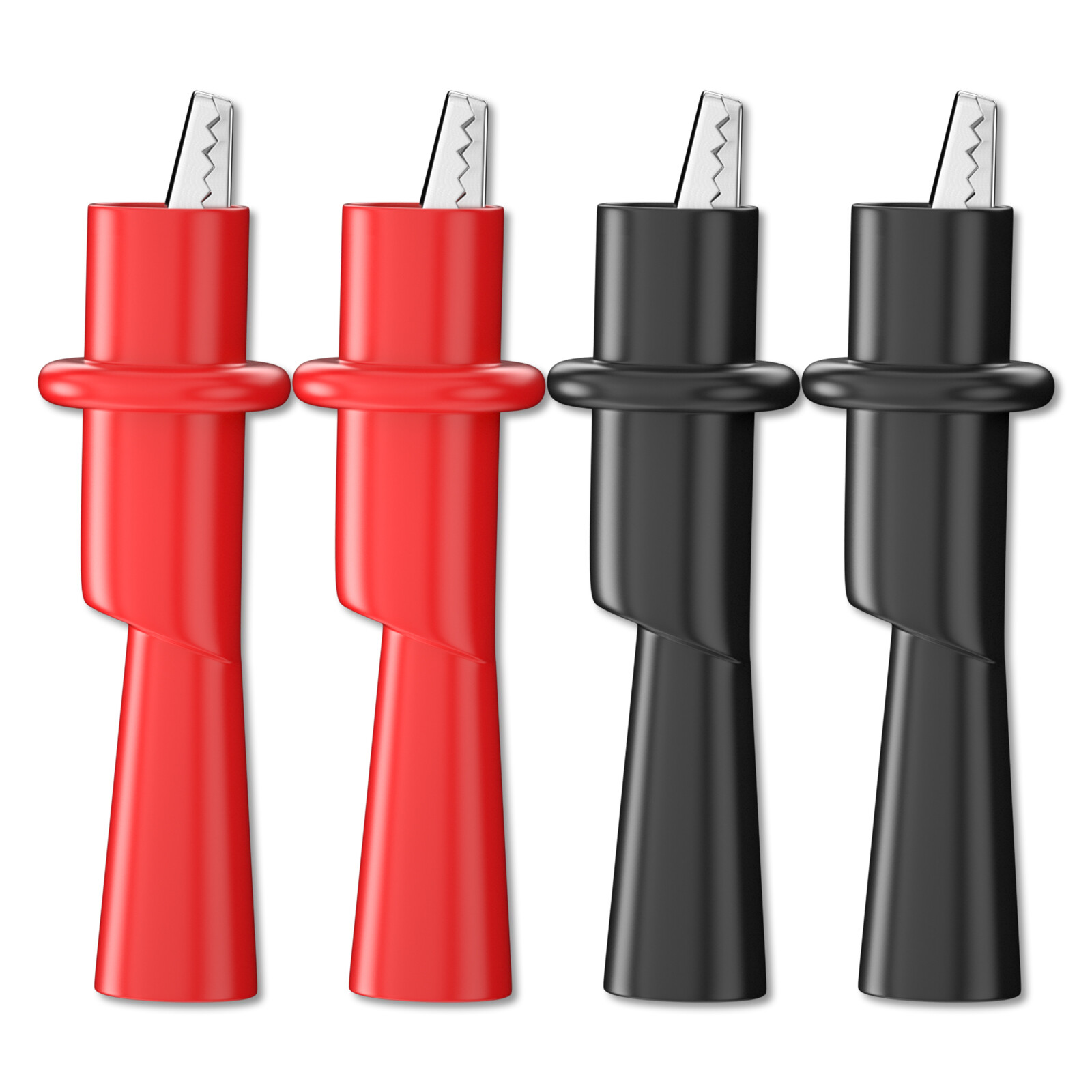 Multimeter Push on Alligator Clip Insulated Crocodile Clamp for Electrical Test