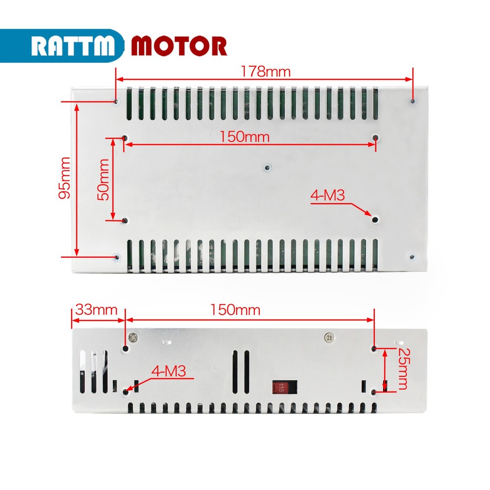 3 Axis Nema23 2N.m Closed Loop Servo Motor Driver CNC Controller Kit DDCSV4.1