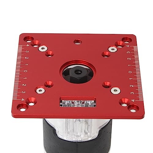 Aluminium Router Table Insert Plate,Mini Square Red(single Insert Plate)
